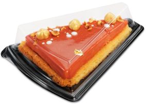 part de gâteau fraises